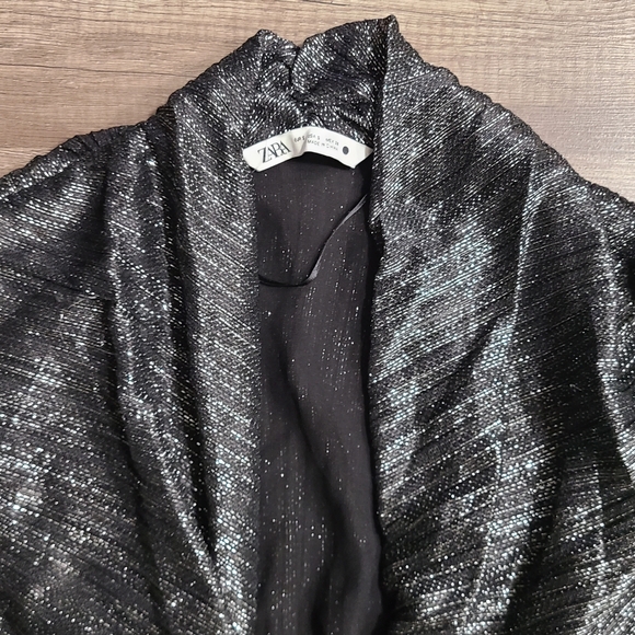 ZARA METALLIC THREAD CROP TOP - Picture 6 of 6